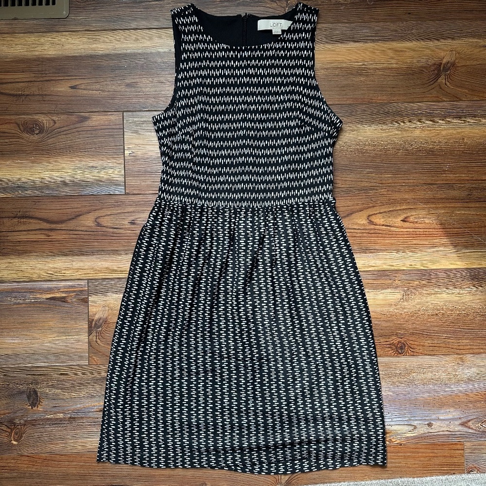 Ann Taylor Black & White Mini Dress
